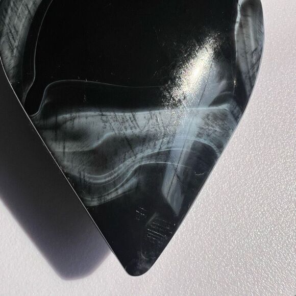 Black Agate Crystal Tear‎ Drop (3) - Picture 13 of 16